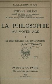La philosophie au moyen âge