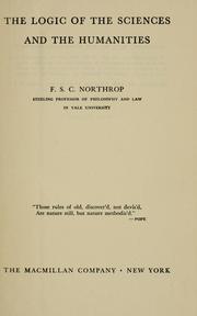 The logic of the sciences and the humanities