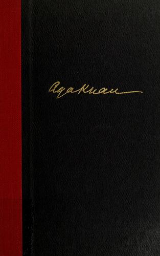 The memoirs of Aga Khan
