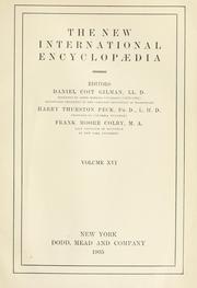 The new international encyclopaedia