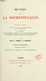 OEuvres de La Rochefoucauld