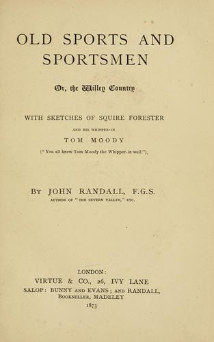Old sports and sportsmen