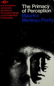 The primacy of perception