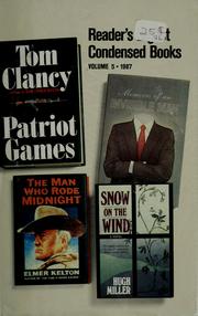 Reader's Digest Condensed Books--Volume 5 1987