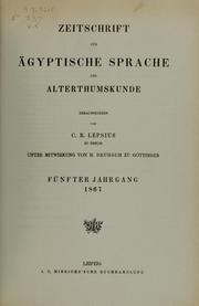 Zeitschrift für ägyptische Sprache und Altertumskunde