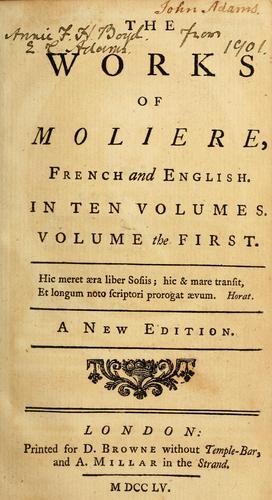 The works of Moliere, French and English