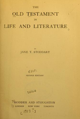The Old Testament in life and literature
