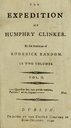 The expedition of Humphry Clinker
