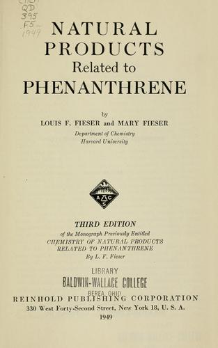 Natural products related to phenanthrene