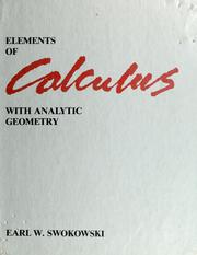 Elements of calculus with analytic geometry