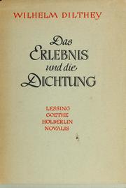 Das Erlebnis und die Dichtung