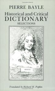 Historical and critical dictionary