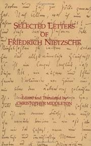 Selected letters of Friedrich Nietzsche