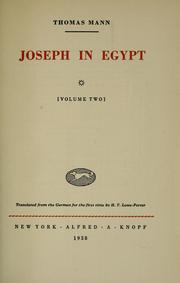 Joseph in Egypt