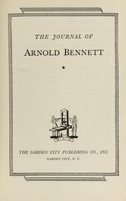 The journal of Arnold Bennett