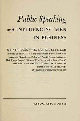 Public speaking and influencing men in business ...