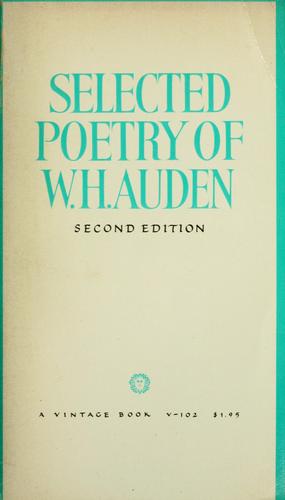 Selected poetry of W.H. Auden