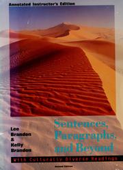 Sentences, paragraphs, and beyond