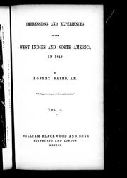 Impressions and experiences of the West Indies and North America in 1849