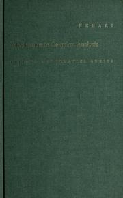 Introduction to complex analysis