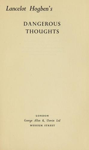 Dangerous thoughts