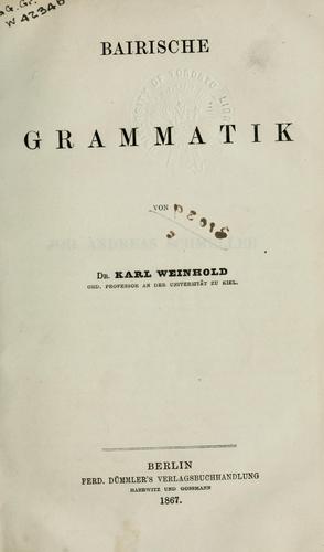 Bairische Grammatik