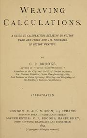 Weaving calculations