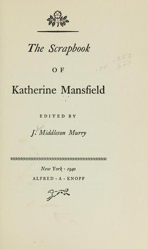 The scrapbook of Katherine Mansfield