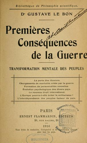 Premières conséquences de la guerre