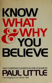 Paul Little's Why & what book