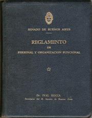 SENADO DE BUENOS AIRES. Reglamento de personal y organización funcional