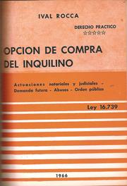 OPCIÓN DE COMPRA DEL INQUILINO (ley 16.739)