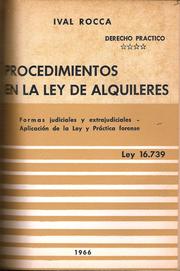 PROCEDIMIENTOS EN LA LEY DE ALQUILERES (LEY 16.739)