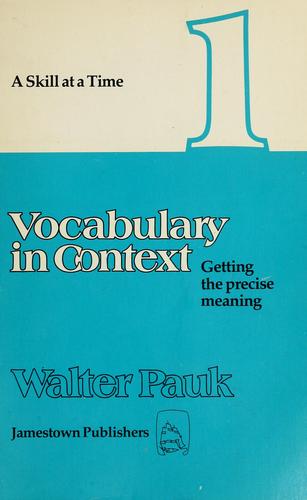 Vocabulary in context