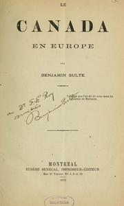 Le Canada en Europe