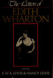 The letters of Edith Wharton