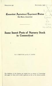 Some insect pests of nursery stock in Connecticut