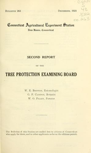 Second report of the Tree Protection Examining Board