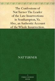 The confessions of Nat Turner