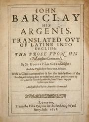 Iohn Barclay his Argenis