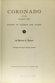 Coronado, knight of pueblos and plains