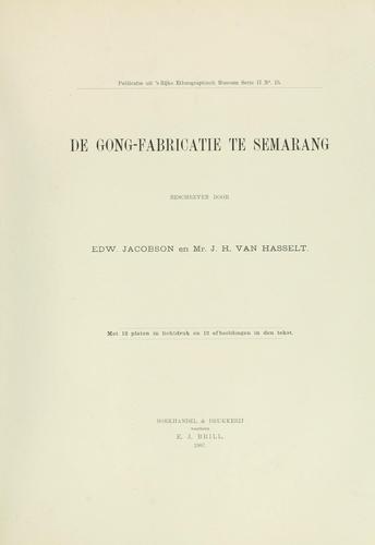De gong-fabricatie te Semarang