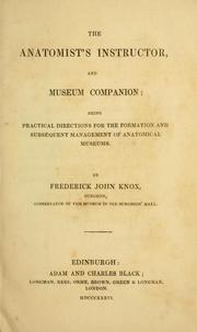 The anatomist's instructor, and museum companion