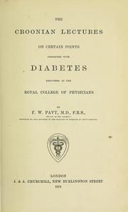Supplementary Croonian lecture on points connected with the pathology and treatment of diabetes