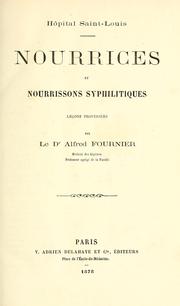 Nourrices et nourrissons syphilitiques