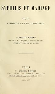 Syphilis et mariage
