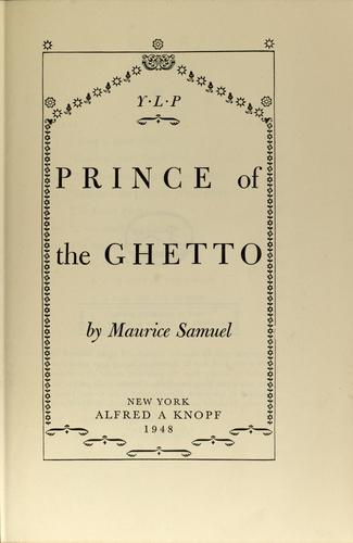 Prince of the ghetto