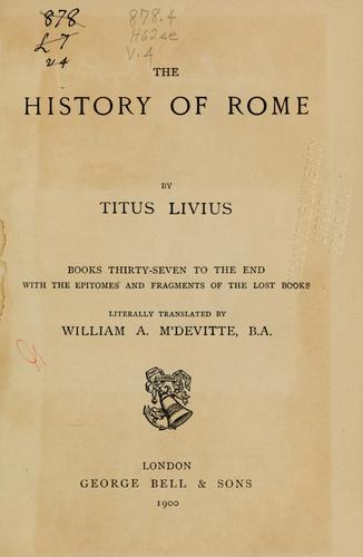 The history of Rome