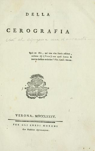 Della cerografia