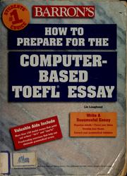 Barron's how to prepare for the computer-based TOEFL essay